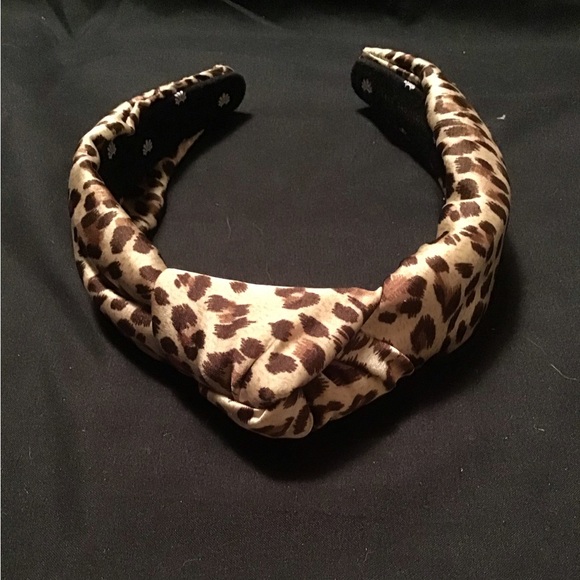 LELE SADOUGHI ANIMAL PRINT HEADBAND KNOTTED TOP NWOT